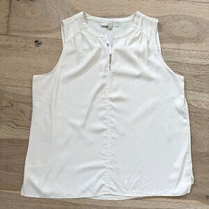 LOFT Split V-Neck Sleeveless Blouse